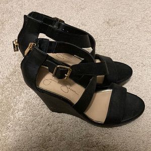 Black Jessica Simpson Wedges size 7.5